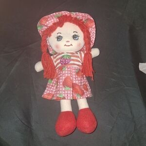 Strawberry Doll with Red Dress and Hat